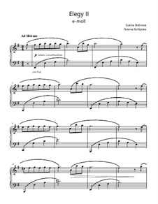 Elegies: Elegy 2 by Galina Bobrova