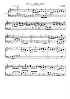 Fünfundzwanzig Präludien in allen Dur- und Molltonarten für Klavier oder Orgel, Op.31: Präludium Nr.3 'Im alten Genre' by Charles-Valentin Alkan