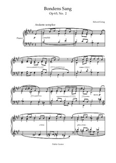 Lyrische Stücke, Op.65: No.2 Peasant's Song by Edvard Grieg
