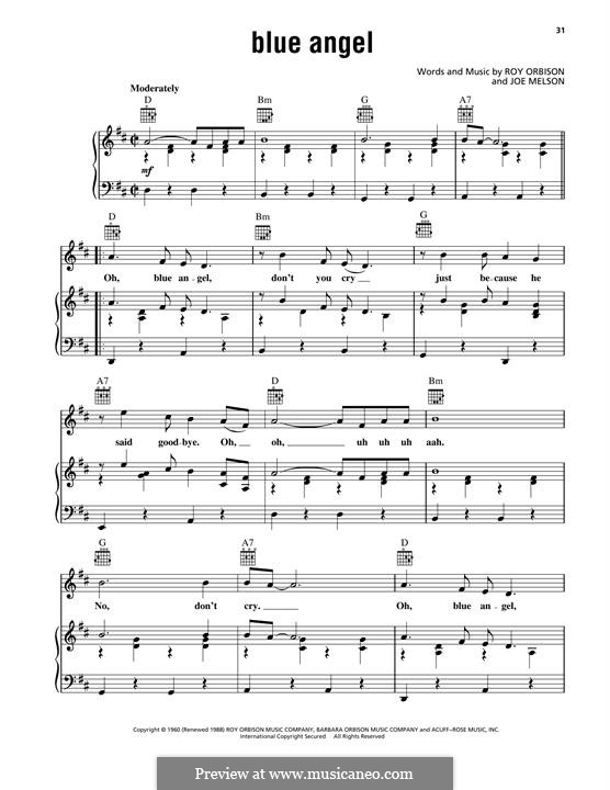 Blue Angel: Für Stimme und Klavier (oder Gitarre) by Joe Melson
