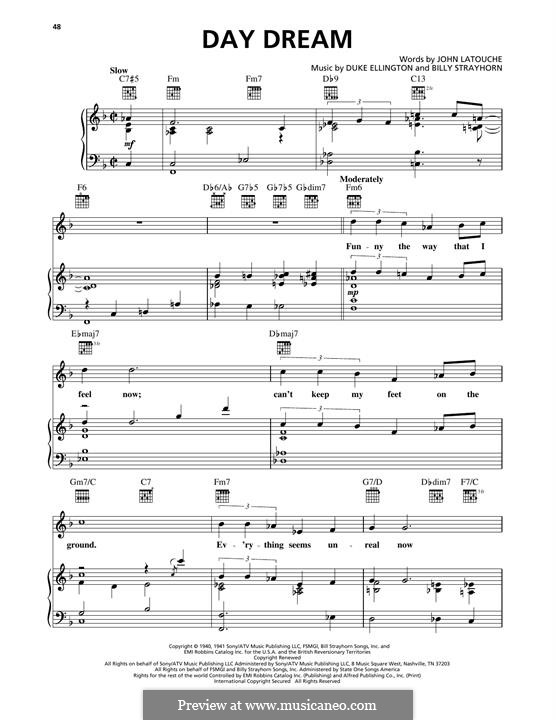Day Dream: Für Stimme und Klavier (oder Gitarre) by Billy Strayhorn, Duke Ellington