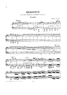 Klavierquartett Nr.1 in g-Moll, Op.25: Version für Klavier, vierhändig by Johannes Brahms