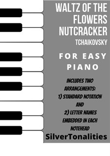 Nr.8 Blumenwalzer: For easy piano sheet music combo by Pjotr Tschaikowski