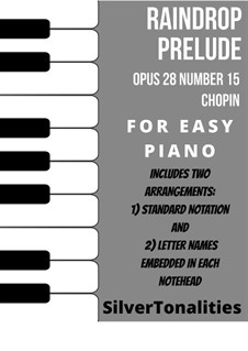 Nr.15 in Des-Dur: For easy piano sheet music combo by Frédéric Chopin