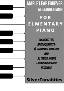 The Maple Leaf Forever: For elementary piano sheet music combo by Alexander Muir