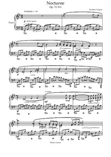 Nocturne in e-Moll, Op. posth.72 No.1: Für Klavier by Frédéric Chopin