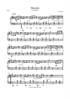 Mazurkas, Op. posth.68: No.2 in A Minor by Frédéric Chopin