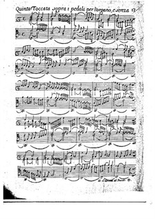 Toccaten für Cembalo und Orgel: Heft II, Toccata Nr.5 by Girolamo Frescobaldi