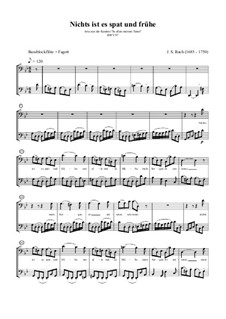 In allen meinen Taten, BWV 97: Nichts ist es spat und frühe by Johann Sebastian Bach