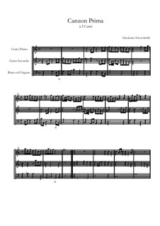 Canzon prima à due canti: Canzon prima à due canti by Girolamo Frescobaldi