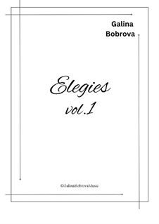 Elegies: Volume 1 by Galina Bobrova
