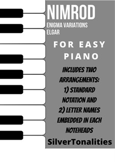 Variation Nr.9 'Nimrod': For easy Piano Sheet Music Combo by Edward Elgar