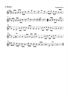 Suite Nr.4 in G-Dur: Nr.4 Menuett by Daniel Demoivre