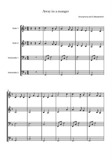 Chamber version: Quartet 2 violin and 2 cellos by folklore