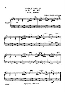 Fünf Sonatinen für Klavier, Op.505: Sonatine Nr.5 in G-Dur by Charles Fradel