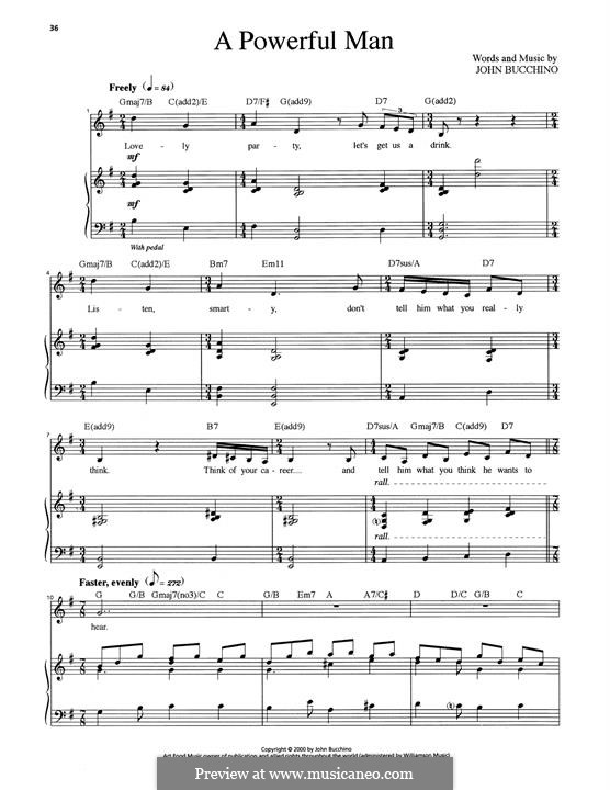 A Powerful Man: A Powerful Man by John Bucchino