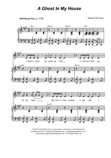 A Ghost In My House: Unison choir by Stephen DeCesare