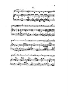 Sonate für Violine und Klavier Nr.3 in D-Dur, Op.67: Teil III by Hans Huber