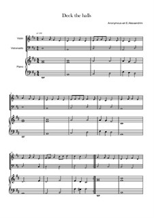 Chamber version: For violin, cello and piano by folklore