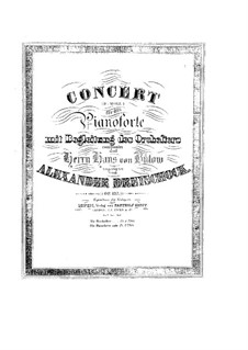 Konzert für Klavier und Orchester in d-Moll, Op.137: Teil I. Bearbeitung für Klavier by Alexander Dreyschock