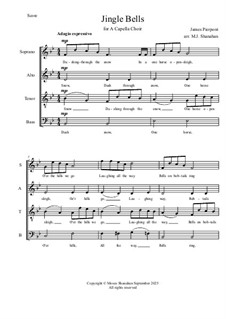 Vocal version: Für gemischten Chor by James Lord Pierpont