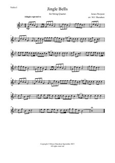 Ensemble version: Für Streichquartett by James Lord Pierpont