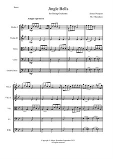 Ensemble version: Für Streichorchester by James Lord Pierpont