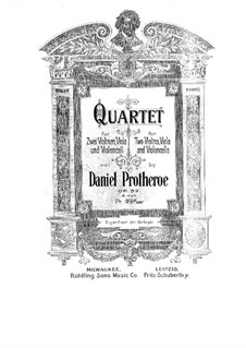 Streichquartett in a-Moll, Op.52: Streichquartett in a-Moll by Daniel Protheroe