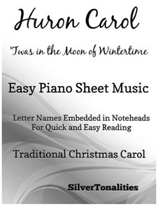 The Huron Carol: Für Klavier, leicht by folklore