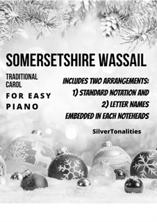 Somersetshire Wassail: Für Klavier, leicht by folklore