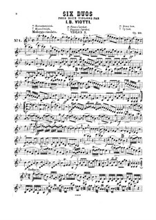Sechs Konzertduos für zwei Violinen, Op.20: Stimmen by Giovanni Battista Viotti