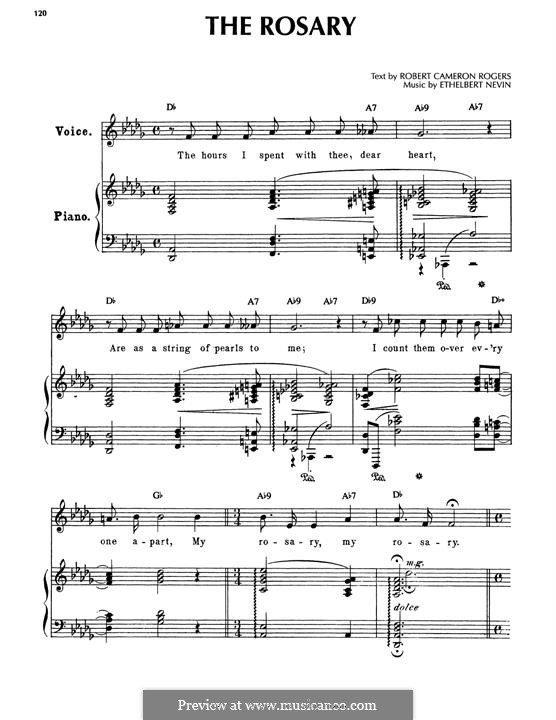 Der Rosenkranz: Für Stimme und Klavier (oder Gitarre) by Ethelbert Woodbridge Nevin