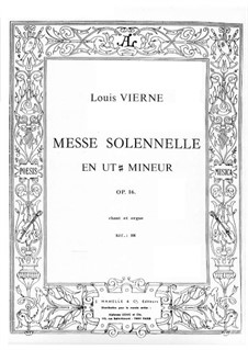 Messe solennelle, Op.16: Messe solennelle by Louis Vierne