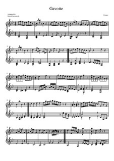 Gavotte in D-Dur: For toy piano by François Joseph Gossec