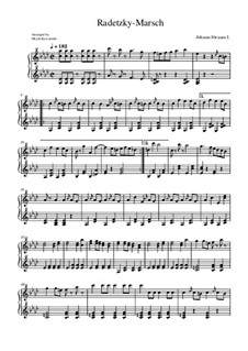 Radetzky-Marsch, Op.228: For toy piano by Johann Strauss (Vater)