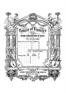 Fünf Sonatinen für Klavier, Op.505: Sonatine Nr.4 in F-Dur by Charles Fradel