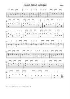 La roque: For lute by Pierre Attaingnant