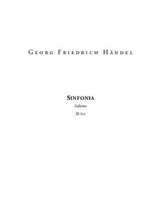 Solomon, HWV 67: Sinfonia from Act III by Georg Friedrich Händel