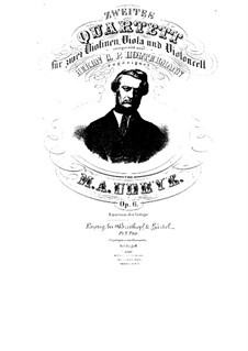 Streichquartett Nr.2 in e-Moll, Op.6: Streichquartett Nr.2 in e-Moll by Martin Andreas Udbye
