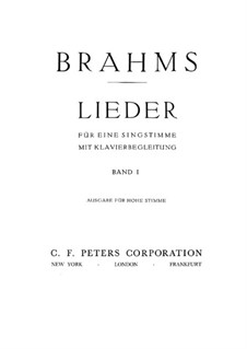 Ausgewählte Lieder I: Ausgewählte Lieder I by Johannes Brahms