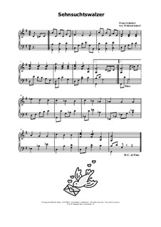 Sechsunddreissig ursprünglichen Tänze, D.365 Op.9: No.2 Trauerwalzer by Franz Schubert