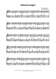 Schwarze Augen: Für zither by folklore