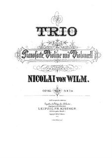 Klaviertrio in e-Moll, Op.165: Klaviertrio in e-Moll by Nicolai von Wilm