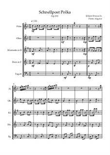 Schnellpost Pka HB5, Op.159: Schnellpost Pka HB5 by Johann Strauss (Sohn)