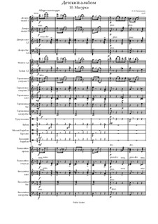 Nr.10 Mazurka: Vollpartitur by Pjotr Tschaikowski