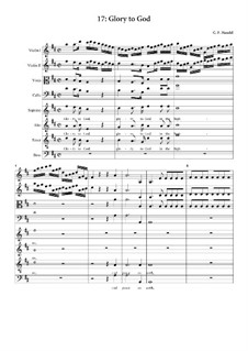 Nr.17 Ehre sei dir Gott in der Höhe: Partitur by Georg Friedrich Händel