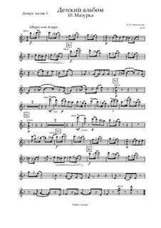 Nr.10 Mazurka: Stimmen by Pjotr Tschaikowski