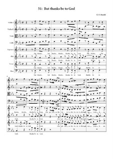Nr.51 Doch Dank sei Dir Gott: For choir and quartet by Georg Friedrich Händel