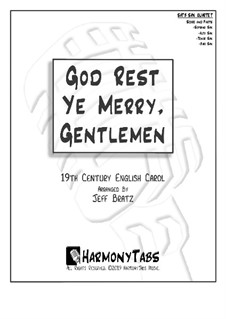 Vocal-instrumental version: For SATB sax quartet by folklore