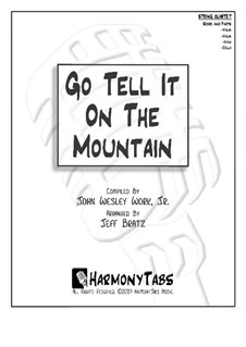 Go, Tell it on the Mountain: Für Streichquartett by folklore